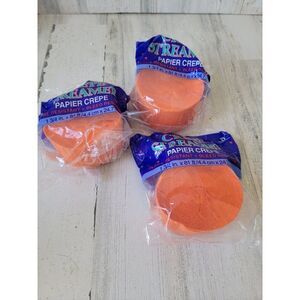 Crepe Streamer orange party Halloween set decor